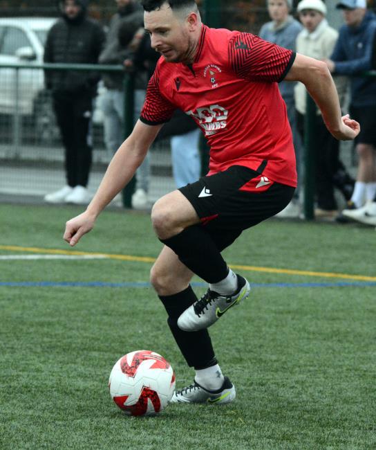 Ben Adams scored twice for Pennar. Picture Gordon Thomas